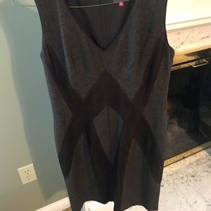 Vince Camino brown tweed sleeveless dress